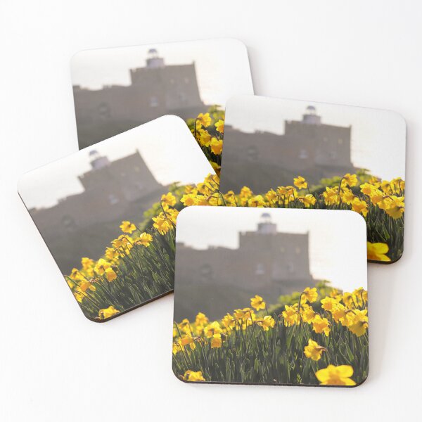 Item preview, Daffodils at Jacobs Ladder Beach, Sidmouth – Coastal Spring Photography designed and sold by leonwoods.
