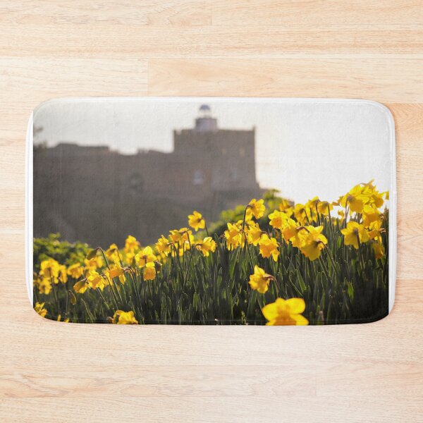 Item preview, Daffodils at Jacobs Ladder Beach, Sidmouth – Coastal Spring Photography designed and sold by leonwoods.
