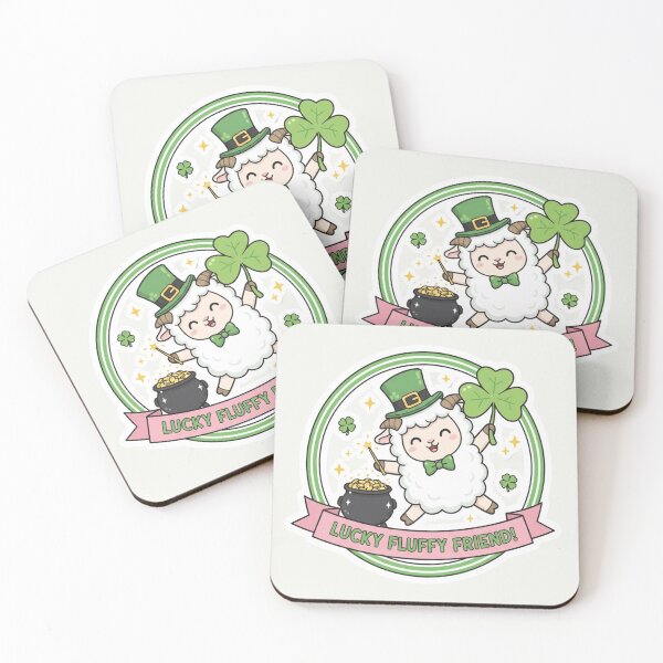 Item preview, Kawaii Lucky Fluffy Friend & Magical Squad - St. Patrick's Day designed and sold by arup7980.