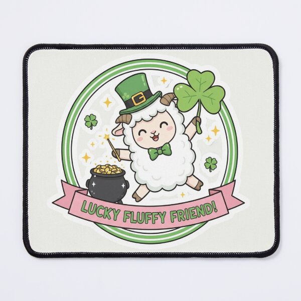 Item preview, Kawaii Lucky Fluffy Friend & Magical Squad - St. Patrick's Day designed and sold by arup7980.