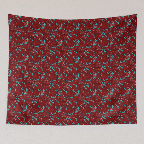 Item preview, Red and light Blue tie dyed  designed and sold by Colorsoflove613.