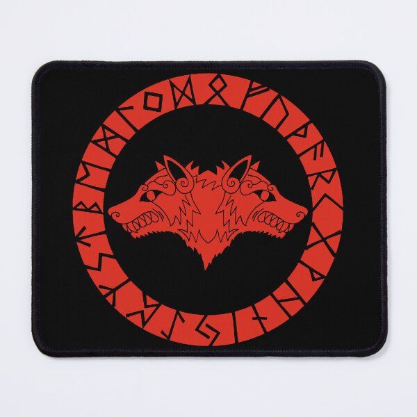 Item preview, Two-headed Viking wolf (red) designed and sold by Lagueny.
