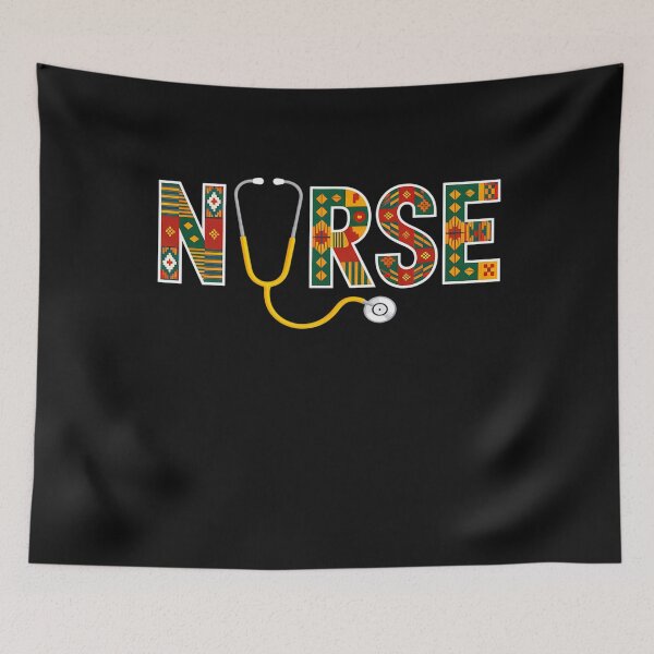 Item preview, Black History Month Nurse Kente Stethoscope African American designed and sold by clothesy7.