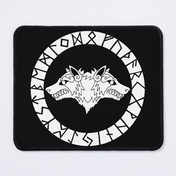 Item preview, Two-headed Viking wolf (white) designed and sold by Lagueny.