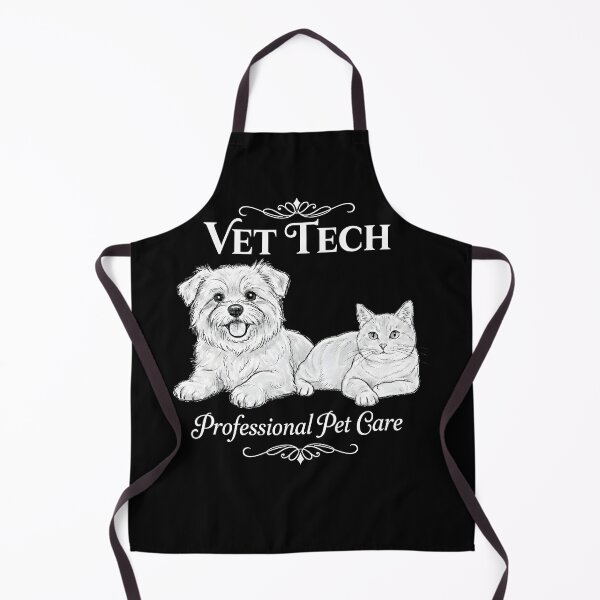 Item preview, Vet Tech Professional Pet Care - Cute Dog and Cat Sketch designed and sold by Trendora Stor.