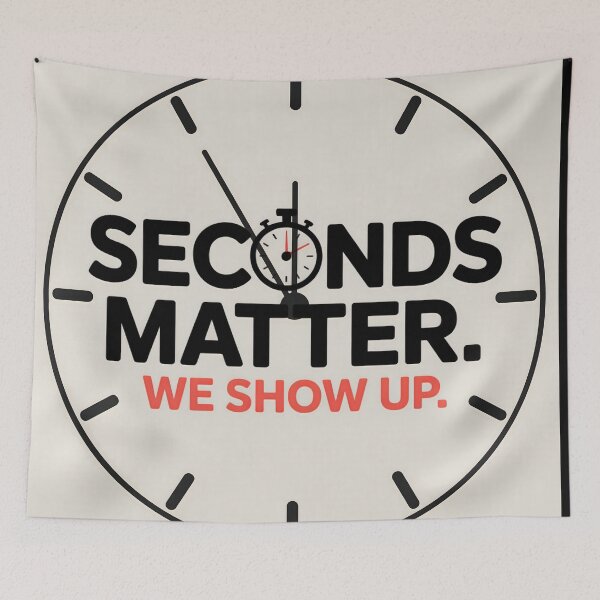 Item preview, Seconds Matter We Show Up EMT designed and sold by FreeFromDefault.
