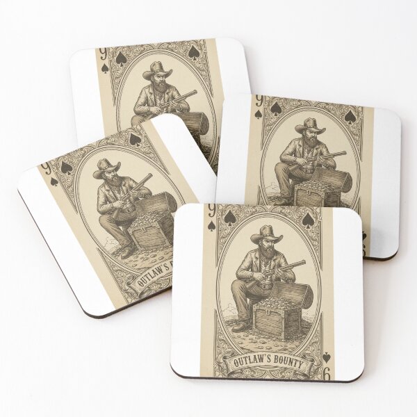 Aperçu de l'œuvre Cartes à jouer vintage de cowboy 9 créée et vendue par WanMerox.