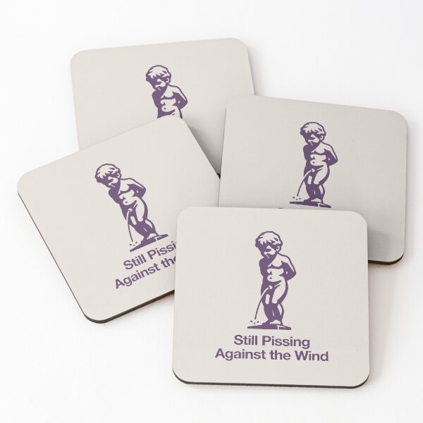 Item preview, Still Pissing Against the Wind Funny Belgian Statue Humor Art designed and sold by SplashTastic.
