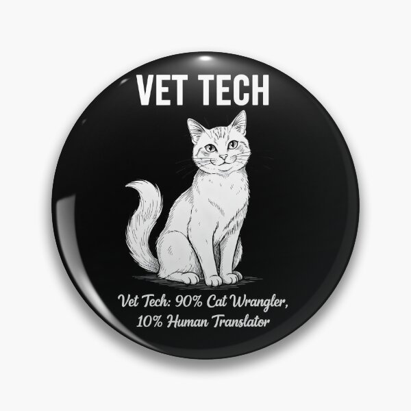 Item preview, Funny Vet Tech Cat Wrangler and Human Translator Design designed and sold by Trendora Stor.