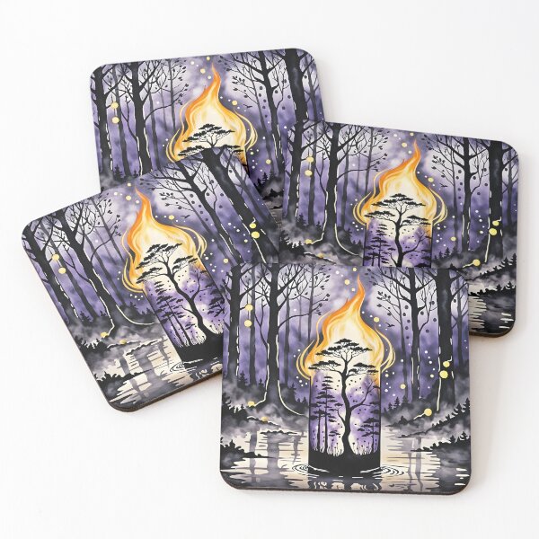 Item preview, Mysterious Candle in a Forest, Ai Generated Art  designed and sold by ACC .
