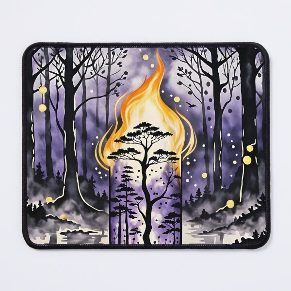 Item preview, Mysterious Candle in a Forest, Ai Generated Art  designed and sold by ACC .