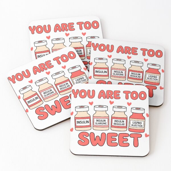 Item preview, You Are Too Sweet – Funny Nurse Valentine Insulin Bottle designed and sold by Shivartdesign36.