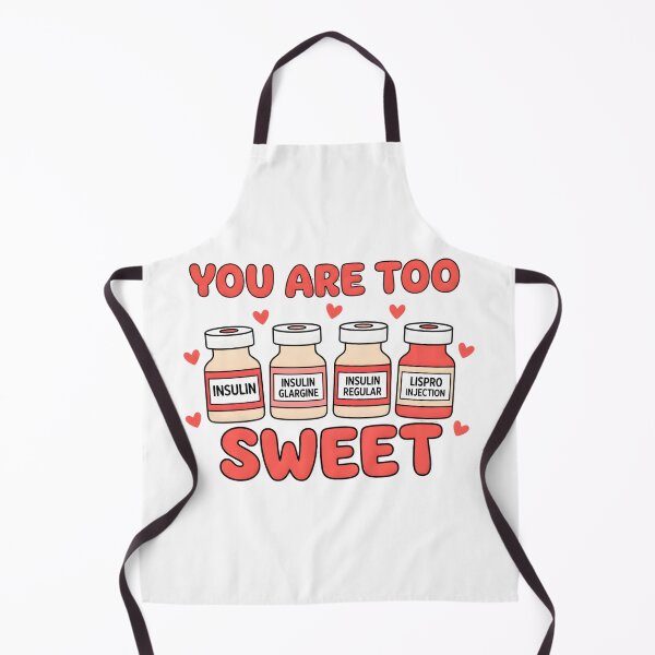 Item preview, You Are Too Sweet – Funny Nurse Valentine Insulin Bottle designed and sold by Shivartdesign36.