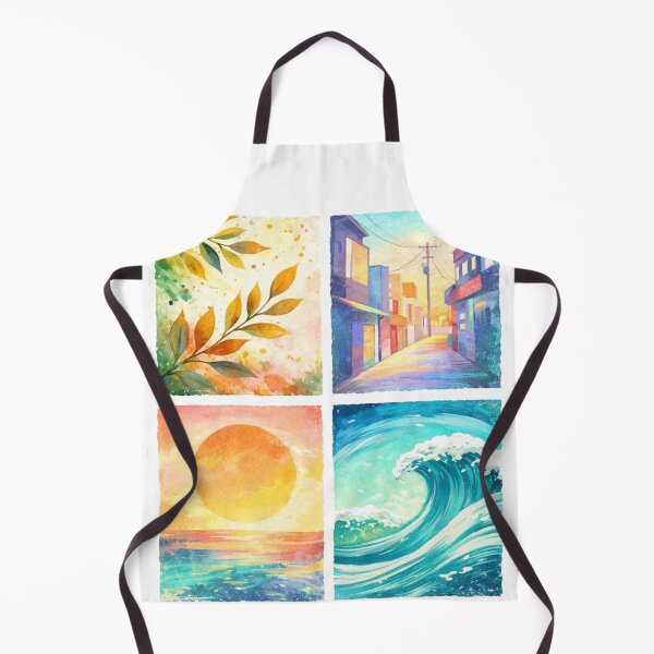 Item preview, Nature Moments Grid T-Shirt | Aesthetic Sunset Wave City Art Tee designed and sold by KDesignCrafts.