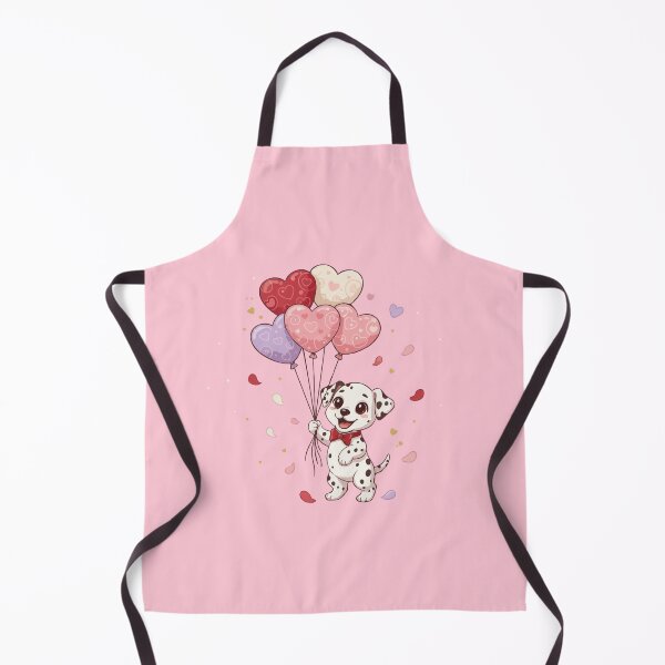Item preview, Adorable Dalmatian Valentine’s Day Puppy with Heart Balloons Vector Illustration designed and sold by The Real Life Symphony.