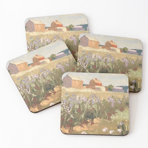 Item preview, French Meadow Painting | Impressionist Countryside Landscape Art designed and sold by CARRAANN.