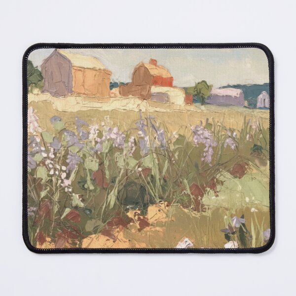 Item preview, French Meadow Painting | Impressionist Countryside Landscape Art designed and sold by CARRAANN.