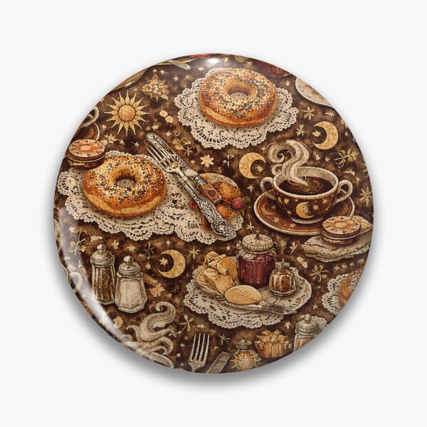 Item preview, Mystic Cafe Folkcore Celestical Coffee And Pantry Ritual Pattern  designed and sold by LuminaFlourish.