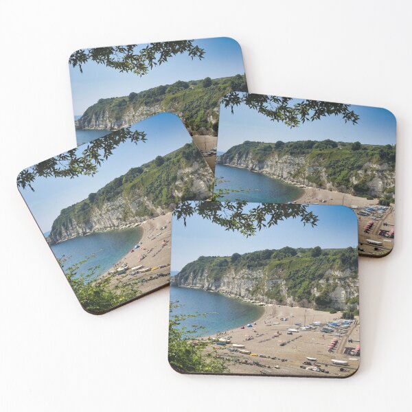 Item preview, Beer Beach, Devon – Sunny Day Coastal Photography, UK Seaside Landscape designed and sold by leonwoods.
