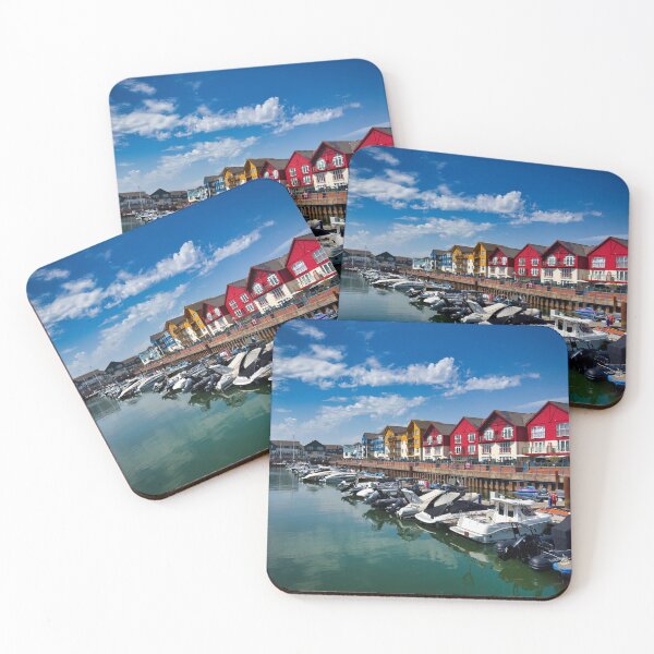 Item preview, Exmouth Marina, Devon – Sunny Day Coastal and Harbour Photography, UK Seaside designed and sold by leonwoods.