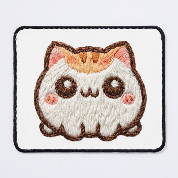Item preview, Cute Embroidered Cat Patch – Kawaii Stitched Kitty designed and sold by v1per4ever.