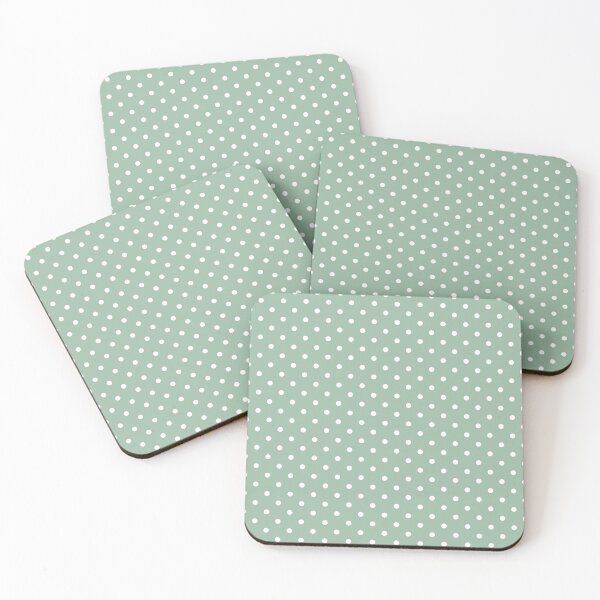 Item preview, Classic mint and white polka dot pattern designed and sold by RishabhArts1.