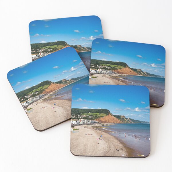 Item preview, Sidmouth Seafront, Devon – Sunny Day Coastal Photography, UK Seaside Landscape designed and sold by leonwoods.