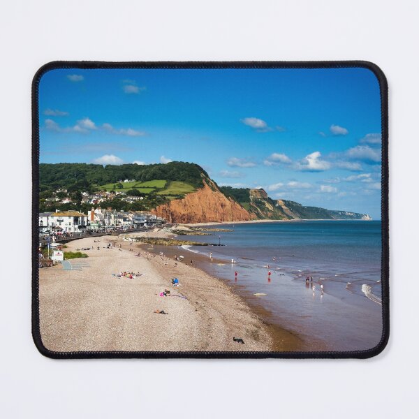 Item preview, Sidmouth Seafront, Devon – Sunny Day Coastal Photography, UK Seaside Landscape designed and sold by leonwoods.