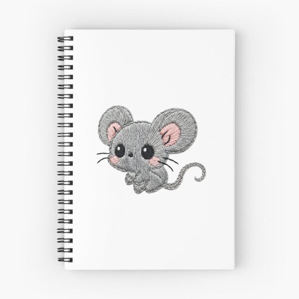 Item preview, Cute Embroidered Mouse Patch – Kawaii Stitched Rodent designed and sold by v1per4ever.