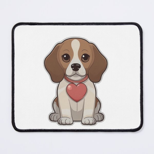 Item preview, Cute Valentine Beagle in Love designed and sold by NeatThingLover.