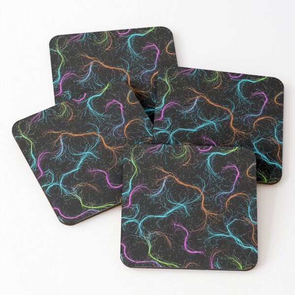 Item preview, Neon Stardust Currents designed and sold by Kaleidoscope Print.