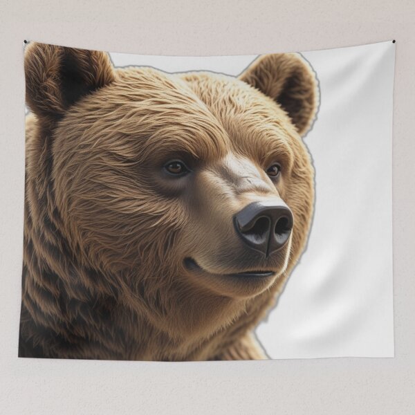 Item preview, Cute Bear Illustration Aesthetic Cartoon designed and sold by MiniPrintMagic.