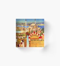 Vintage travel poster "Orient Express: Paris - Vienne - Constantinople" Acrylic Block