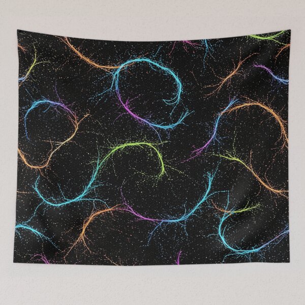 Item preview, Cosmic Neon Loops designed and sold by Kaleidoscope Print.