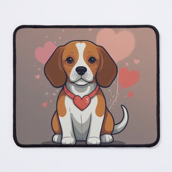 Item preview, Simple Valentine Beagle Artwork designed and sold by NeatThingLover.