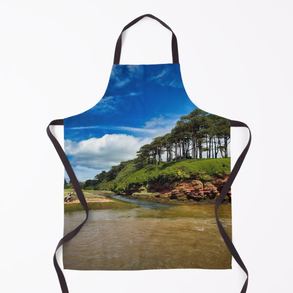 Item preview, Pine Trees at Budleigh Salterton Seafront – Coastal Woodland Photography, Devon UK designed and sold by leonwoods.