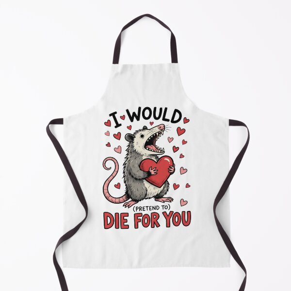 Item preview, I Would (Pretend To) Die For You | Funny Opossum Valentine’s Graphic designed and sold by DesignsDominus.