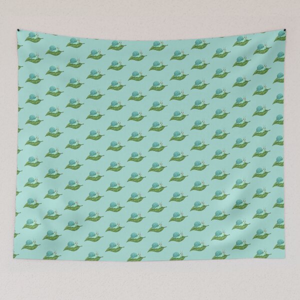 Item preview, Cute Smiling Snail on Leaf – Kawaii Nature Illustration designed and sold by Royalsticker.