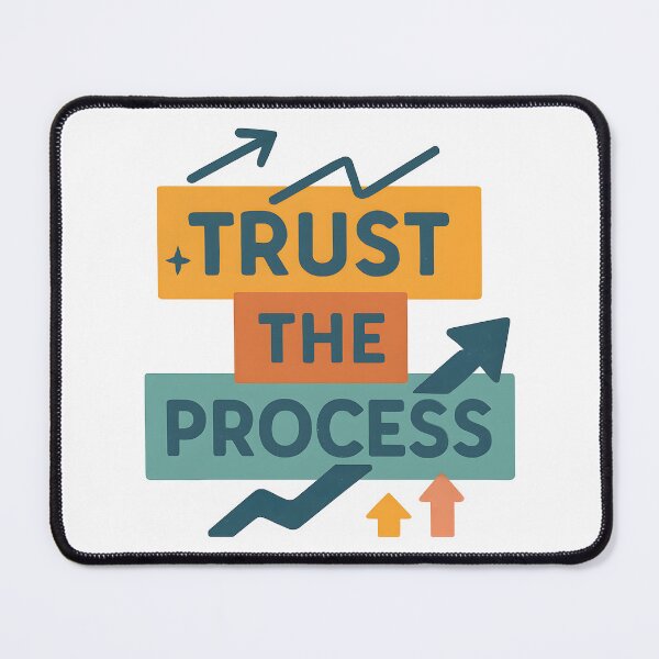 Item preview, Motivational Trust the Process Quote with Arrows. designed and sold by The-T-In-Retro.