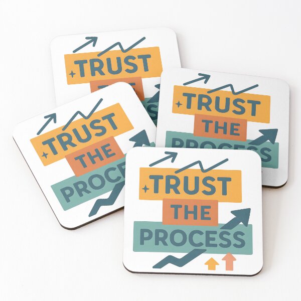 Item preview, Motivational Trust the Process Quote with Arrows. designed and sold by The-T-In-Retro.
