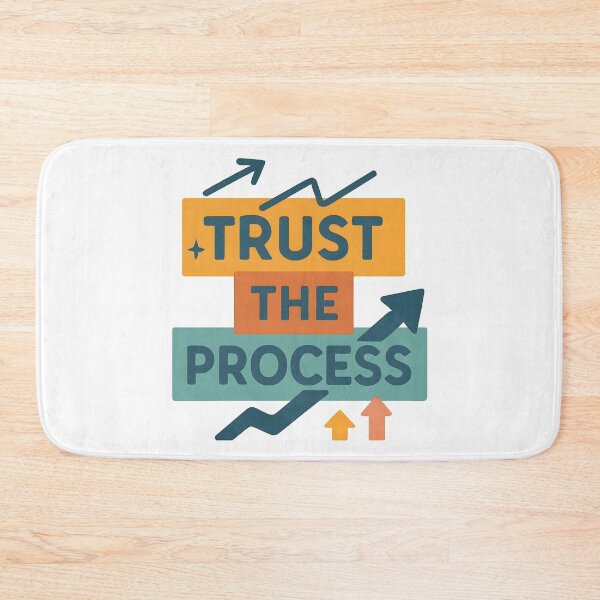 Item preview, Motivational Trust the Process Quote with Arrows. designed and sold by The-T-In-Retro.
