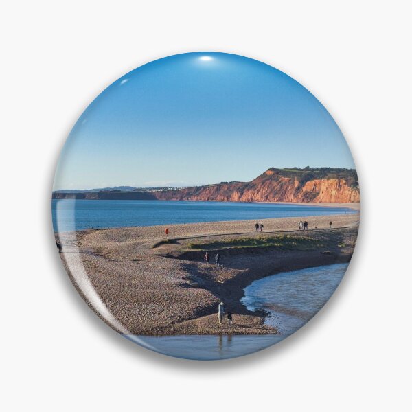 Item preview, Budleigh Salterton Pebbled Beach – Coastal Photography, Devon Seaside Landscape, UK designed and sold by leonwoods.