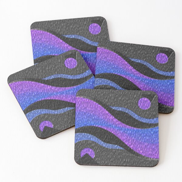 Item preview, midnight wave geometry bark colorful geometric abstract design designed and sold by SmashingDeals.