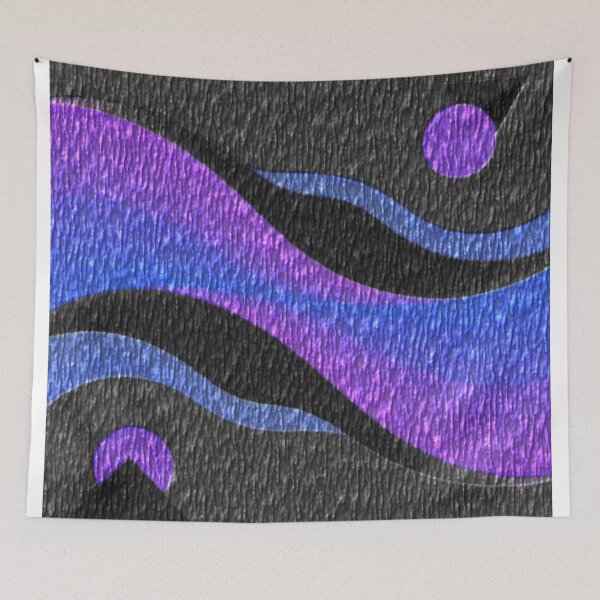 Item preview, midnight wave geometry bark colorful geometric abstract design designed and sold by SmashingDeals.