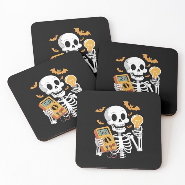 Item preview, Electrician Job Horror Skeleton Halloween Team Costume designed and sold by DigitaldeligArt.