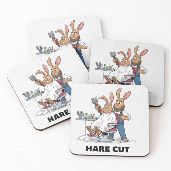Item preview, Hare ( Hair Cut) at the Barber Funny play on words designed and sold by JW Best Life Ever Designs and More.