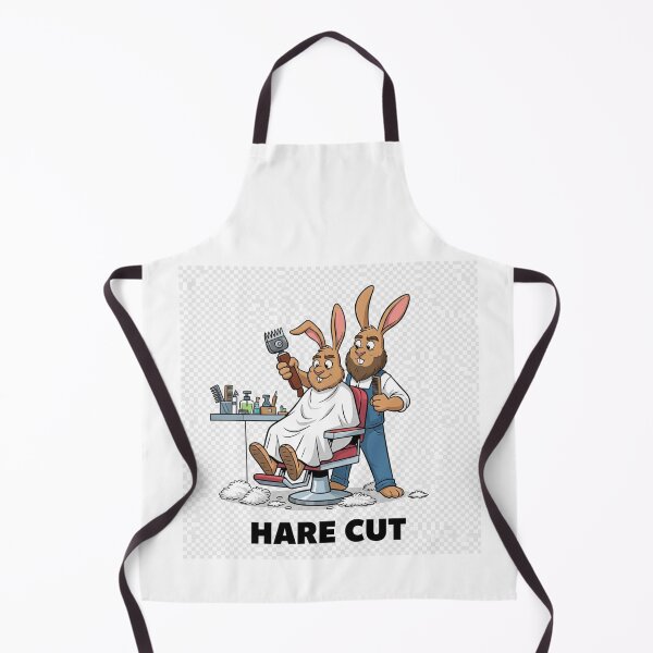Item preview, Hare ( Hair Cut) at the Barber Funny play on words designed and sold by WinnifredH.
