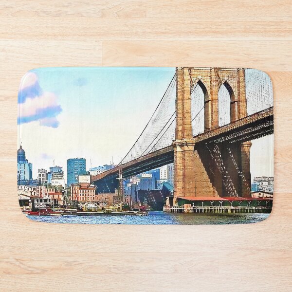 Item preview, Manhattan NY – New York Abutment of Brooklyn Bridge c1900 designed and sold by Susan Savad.