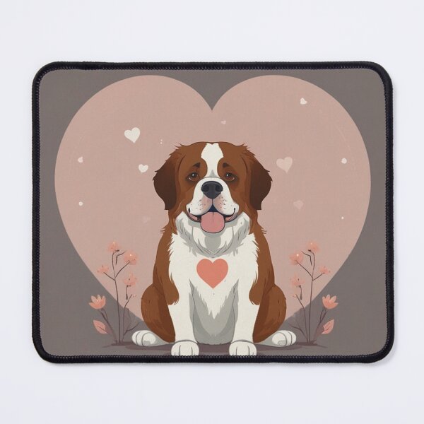 Item preview, Cute Valentine St Bernard in Love designed and sold by NeatThingLover.