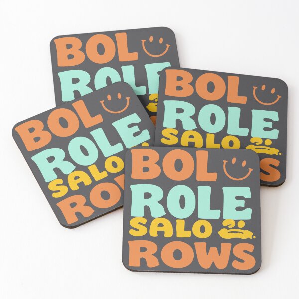Item preview, BOL ROLE SALO ROWS  Colorful Wordplay Typography T-Shirt designed and sold by Design-Pro-21.